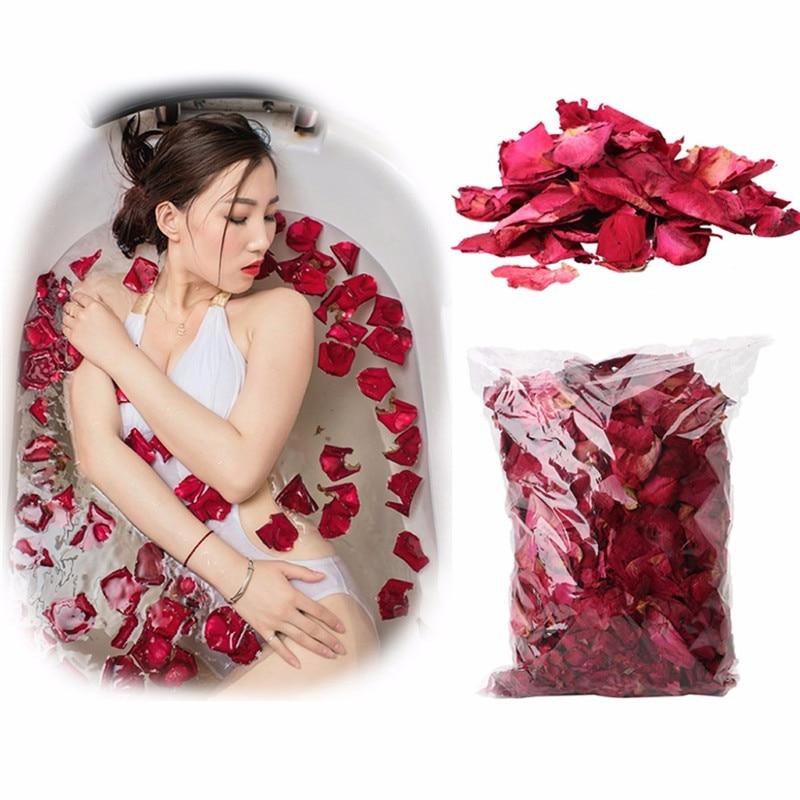 Red Dried Rose Petals Luxury Self Care Romantic Decorations