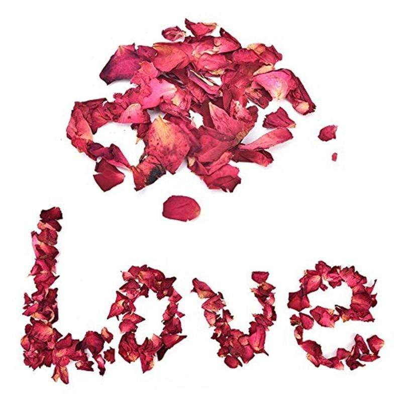 Red Dried Rose Petals Luxury Self Care Romantic Decorations