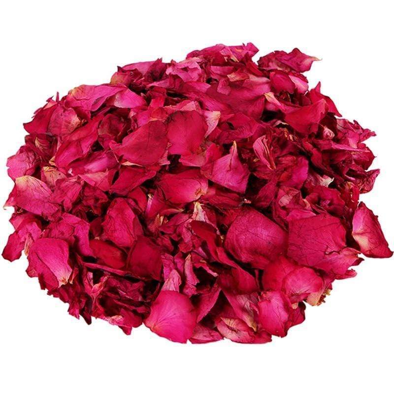 Red Dried Rose Petals Luxury Self Care Romantic Decorations