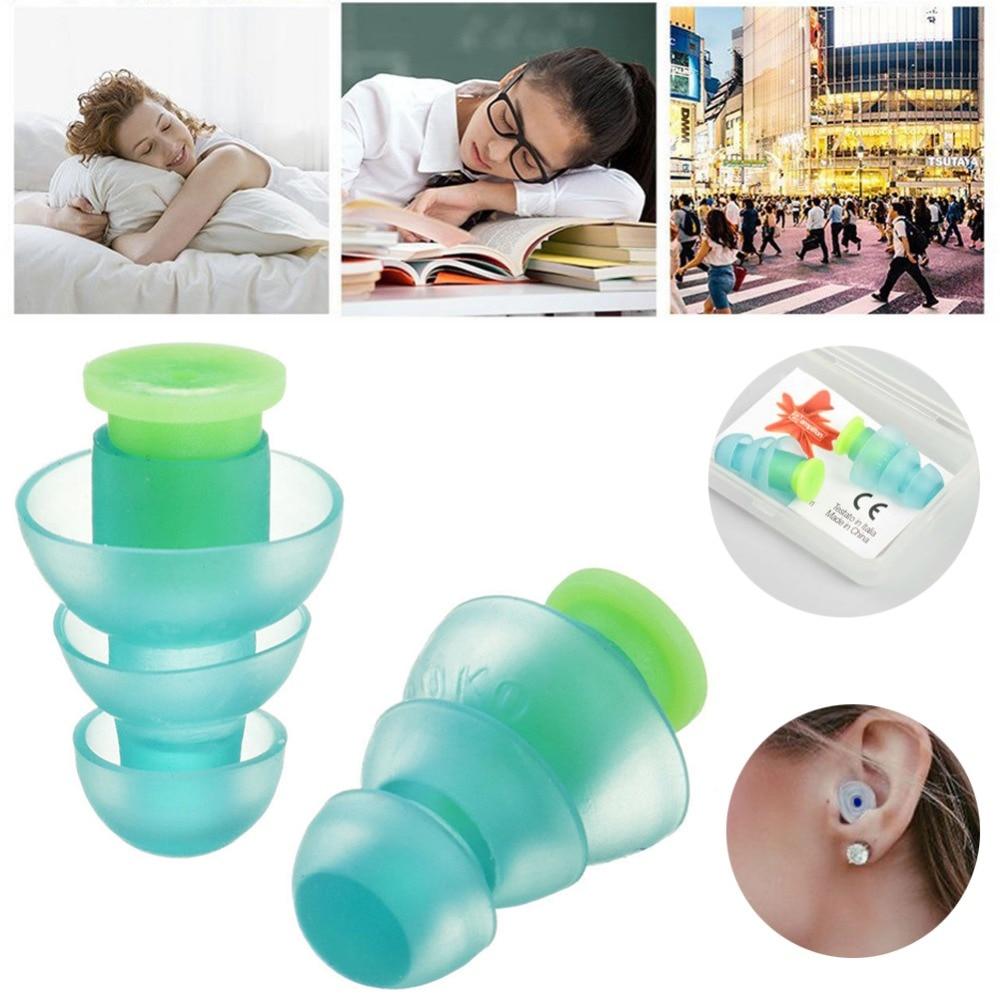 Reusable Noise Cancelling Silicone Earplugs