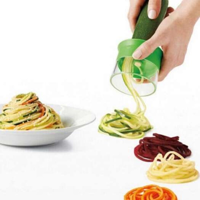 Spiralgrater Carrot Cucumber Slicer Vegetable Fruit Cutter Tool Green