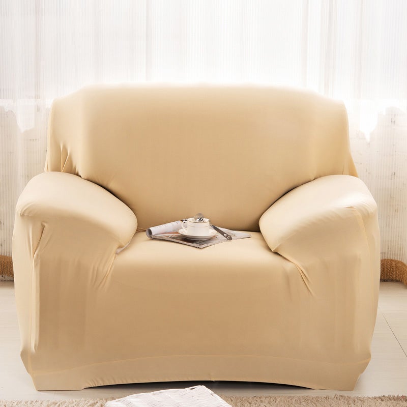 1 Seater High Stretch Sofa Cover Couch Lounge Protector Slipcovers Solid Colours