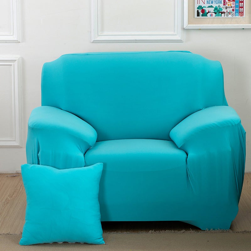 1 Seater High Stretch Sofa Cover Couch Lounge Protector Slipcovers Solid Colours