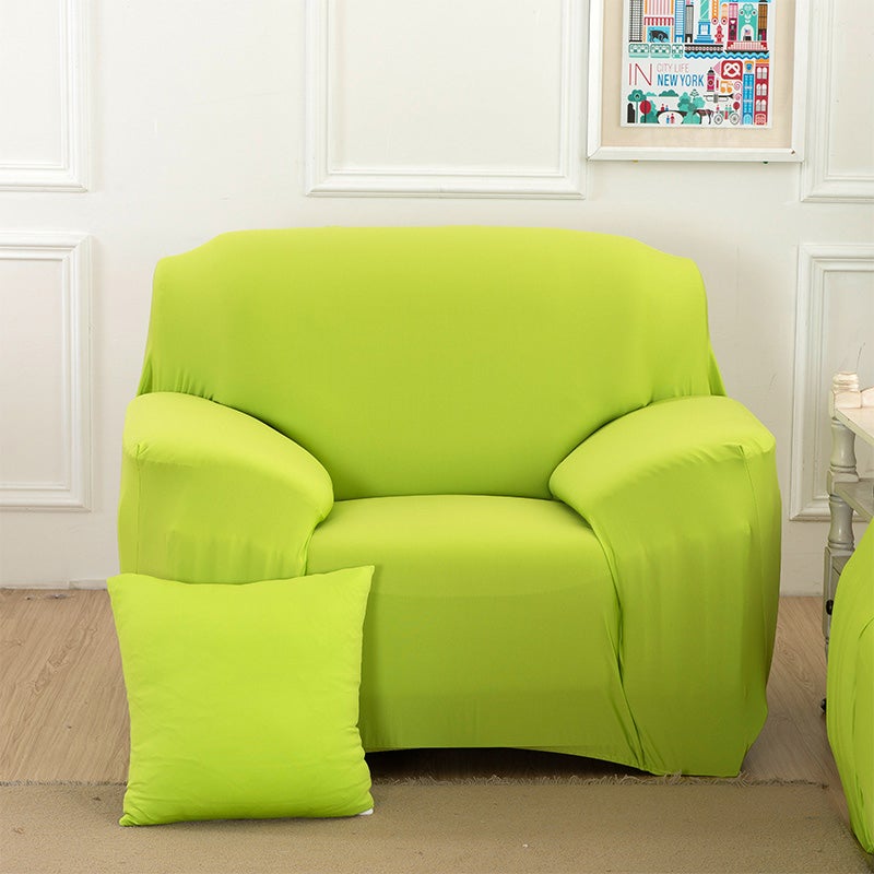 1 Seater High Stretch Sofa Cover Couch Lounge Protector Slipcovers Solid Colours