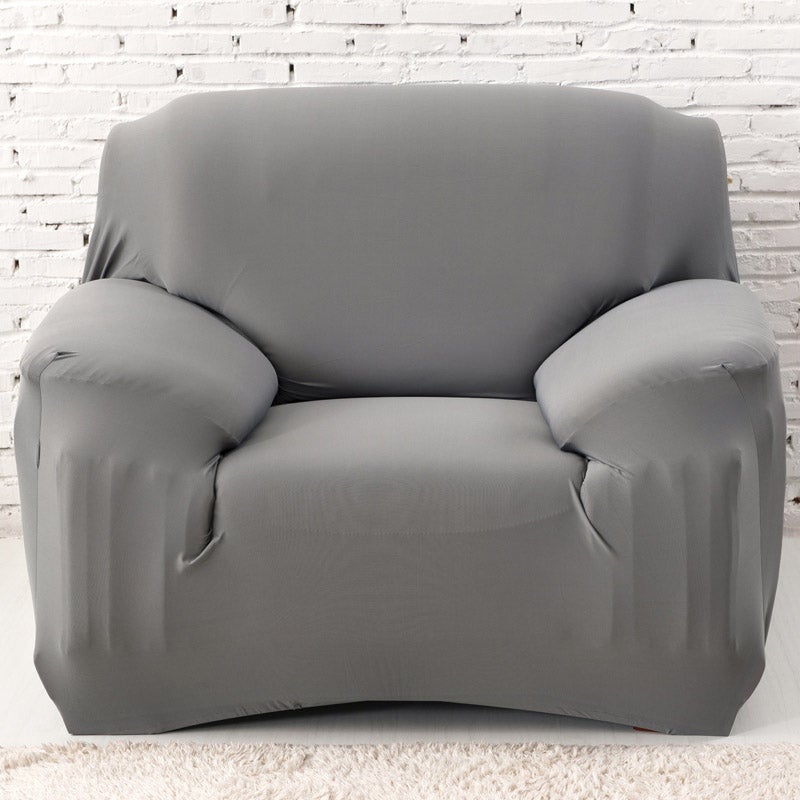 1 Seater High Stretch Sofa Cover Couch Lounge Protector Slipcovers Solid Colours