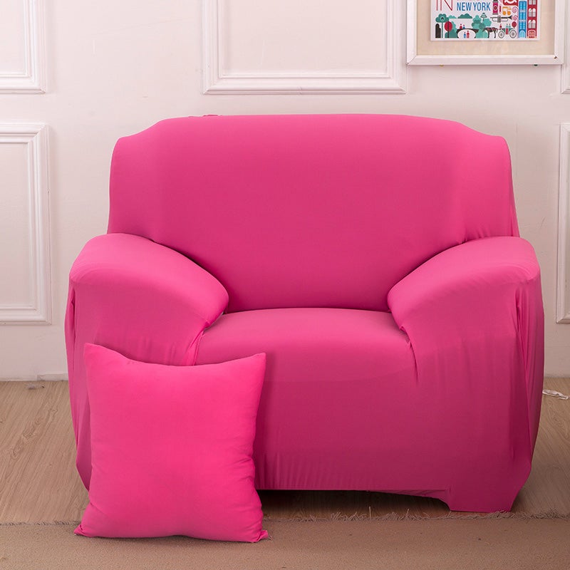 1 Seater High Stretch Sofa Cover Couch Lounge Protector Slipcovers Solid Colours