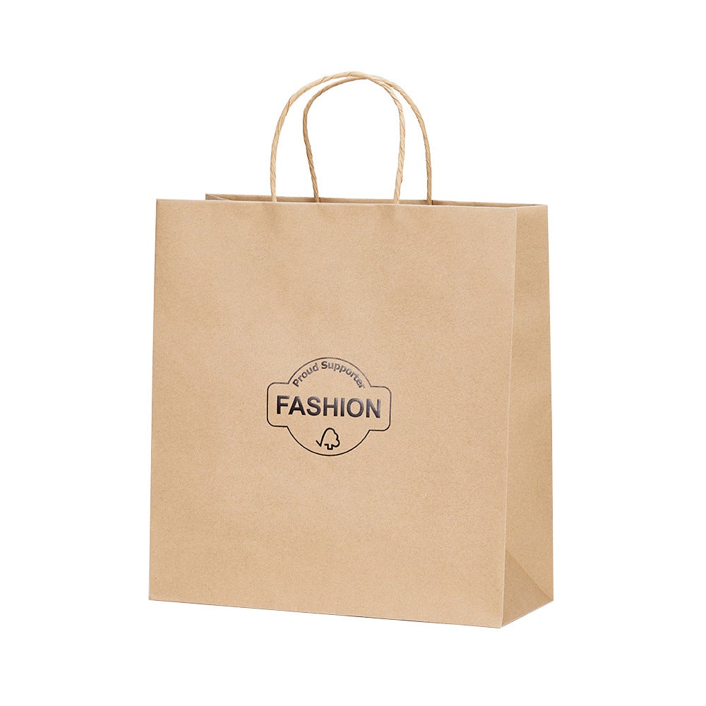 10/20/40Pcs Kraft Paper Party Favor Gift Bags With Handle For Shopping