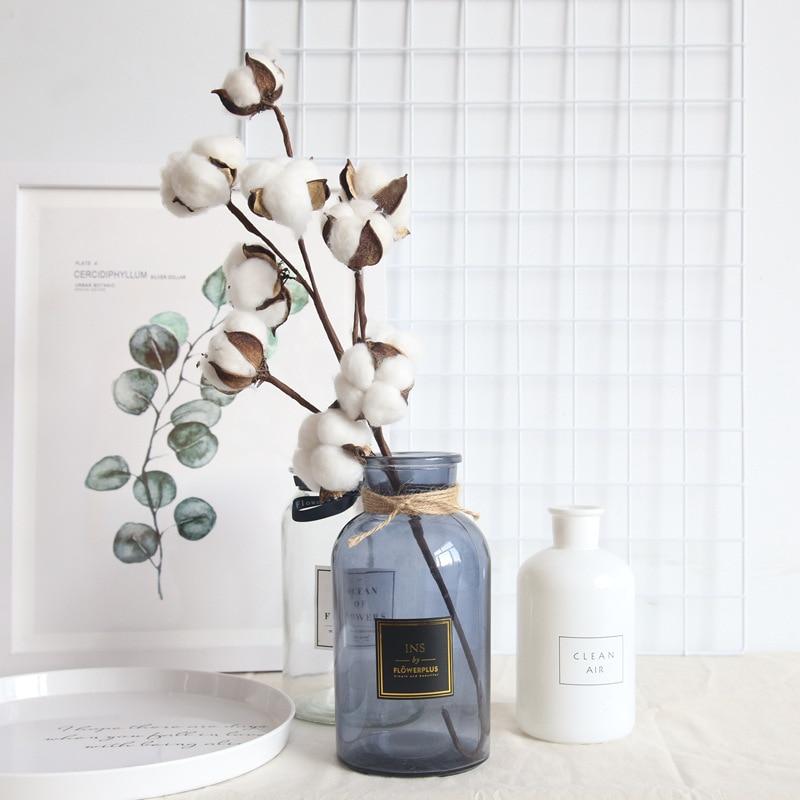 Cotton Branch Artificial Flowers Decor