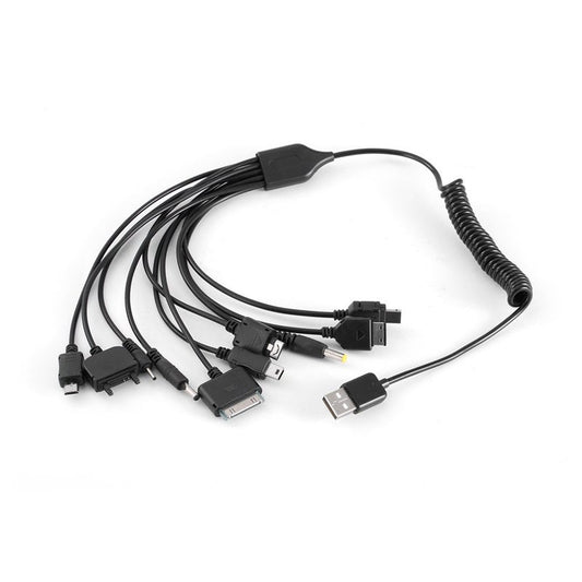 10 In Universal Portable Lightweight Multi Functions Standard Usb Charge Charging Cable Compatible With Most Brands Phon