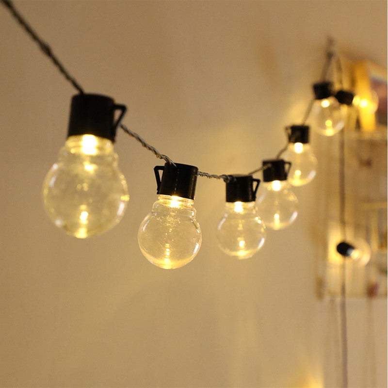 Strip Lights 10 Led Solar Powered Retro Style String Bulbs Decoration