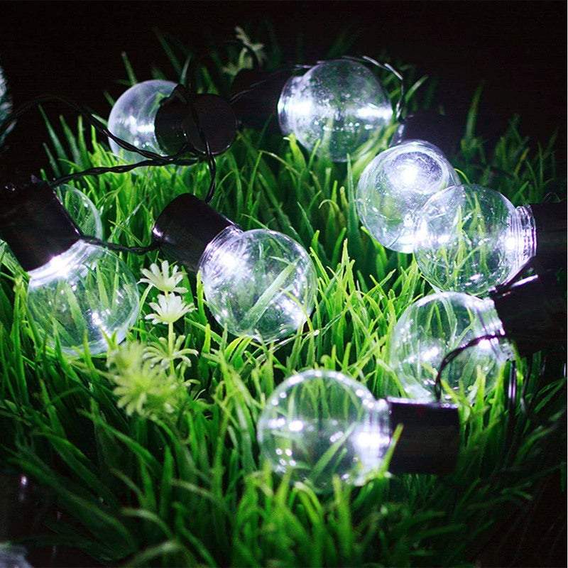 Strip Lights 10 Led Solar Powered Retro Style String Bulbs Decoration