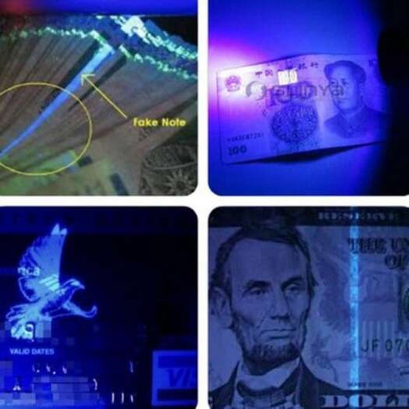 100 Led Uv Flashlight For Pet Urine Fluorescent Reagent Detection Black