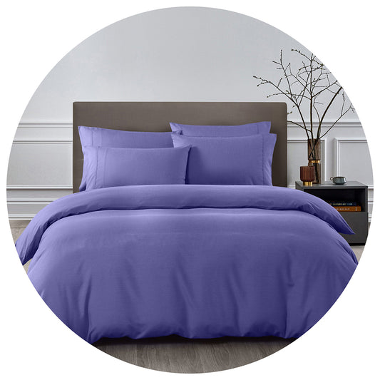 Royal Comfort Bamboo Cooling 2000Tc Quilt Cover Set Double Blue