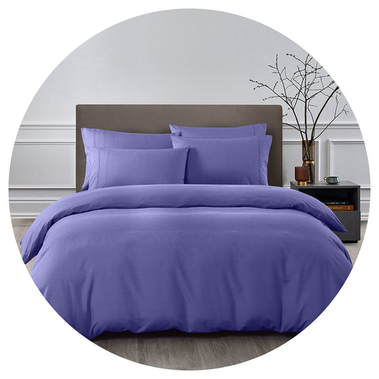 Royal Comfort Bamboo Cooling 2000Tc Quilt Cover Set Queen Blue