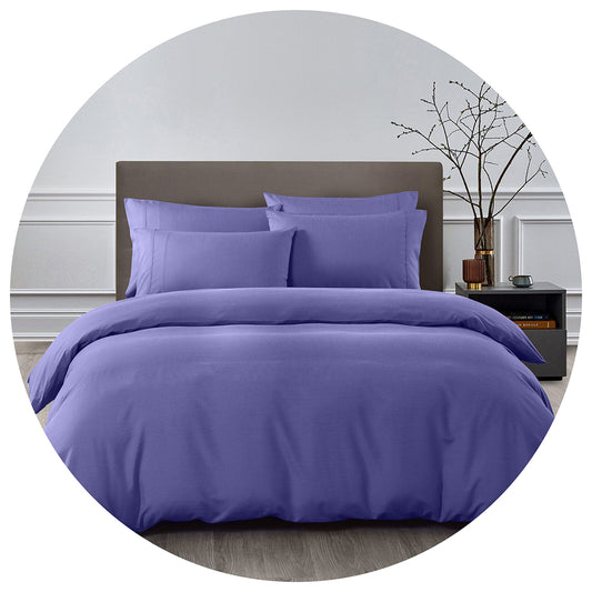 Royal Comfort Bamboo Cooling 2000Tc Quilt Cover Set King Blue