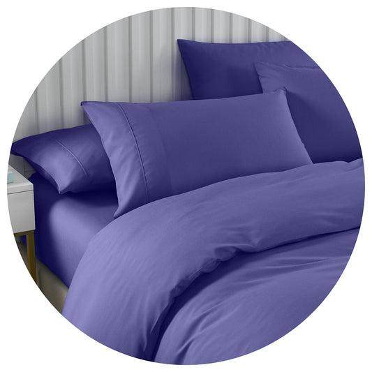 Royal Comfort Bamboo Cooling 2000Tc 6 Piece Combo Set Double Blue