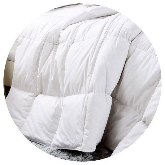 Royal Comfort Duck Feather And Down Quilt Size: 95% 500Gsm White Cotton King Single