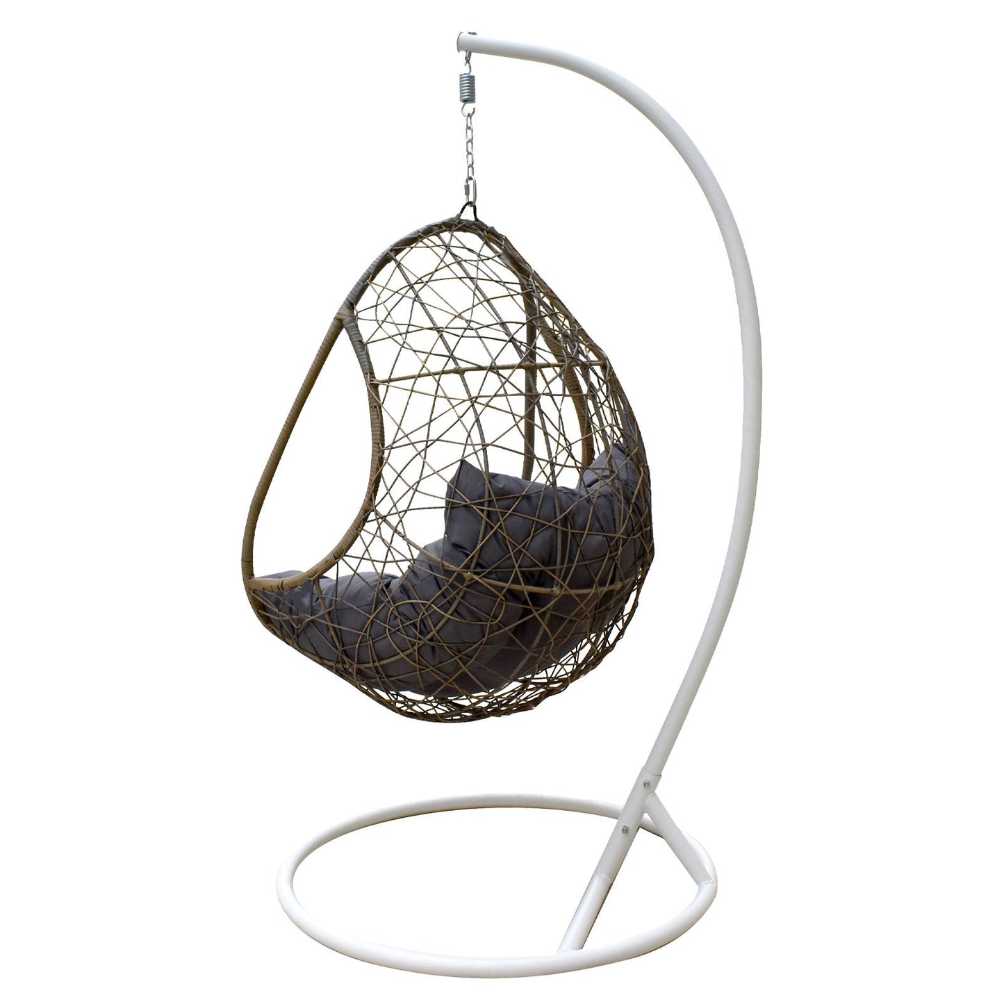 Rocking Egg Chair Oatmeal And Grey
