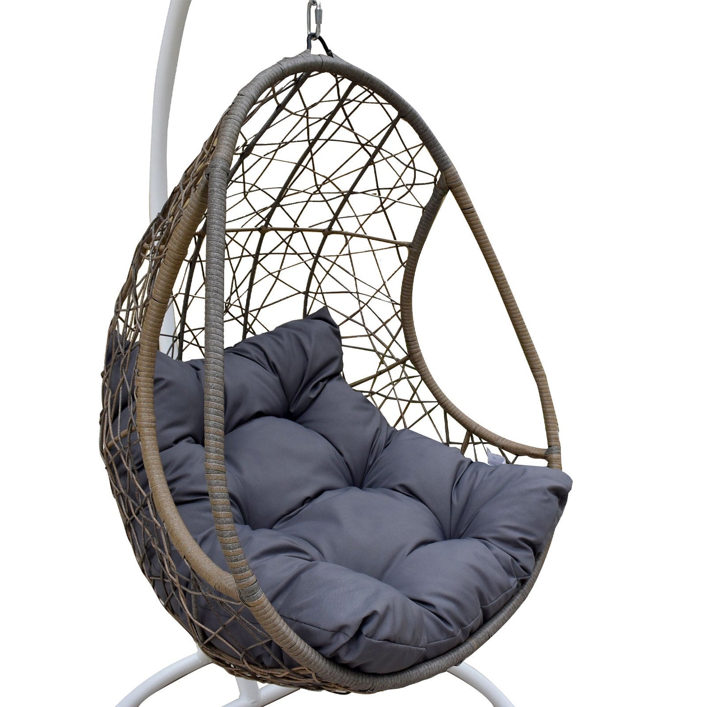 Rocking Egg Chair Oatmeal And Grey