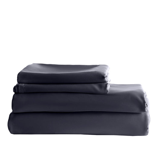 Royal Comfort Balmain 1000Tc Bamboo Cotton Quilt Cover Sets Queen Size Charcoal