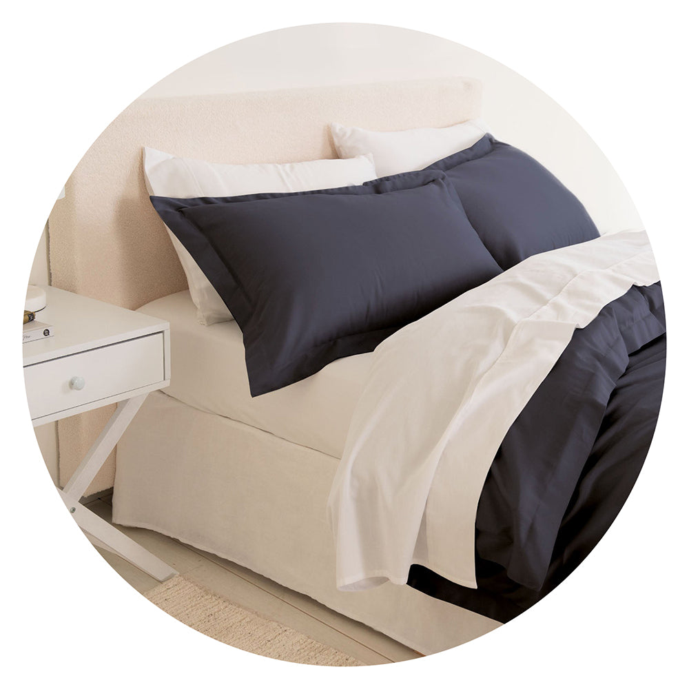 Royal Comfort Balmain 1000Tc Bamboo Cotton Quilt Cover Sets (King) Charcoal