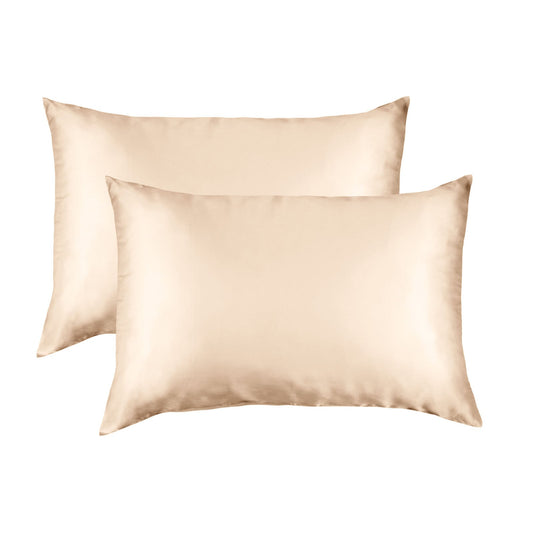 Silk Pillow Case Twin Pack Size: 51X76cm Champagne Pink