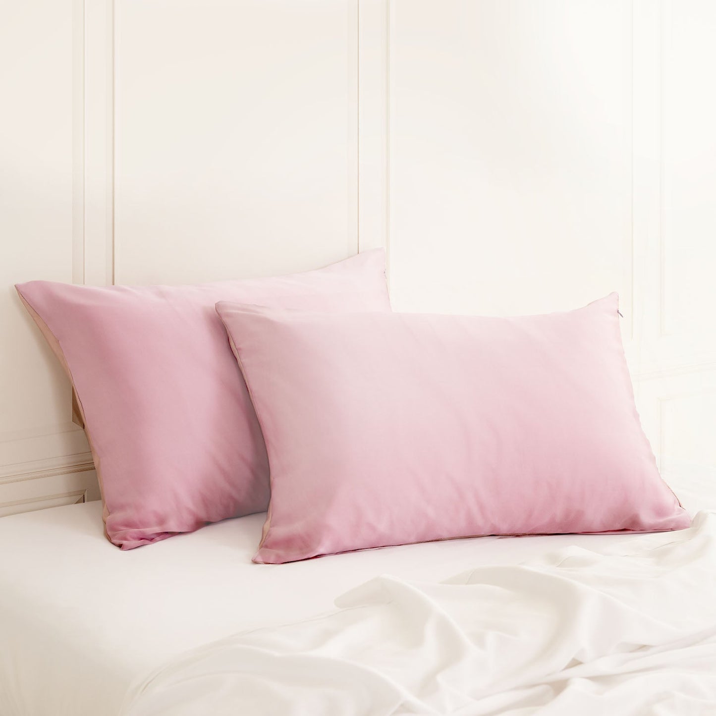 Silk Pillow Case Twin Pack Size: 51X76cm Lilac