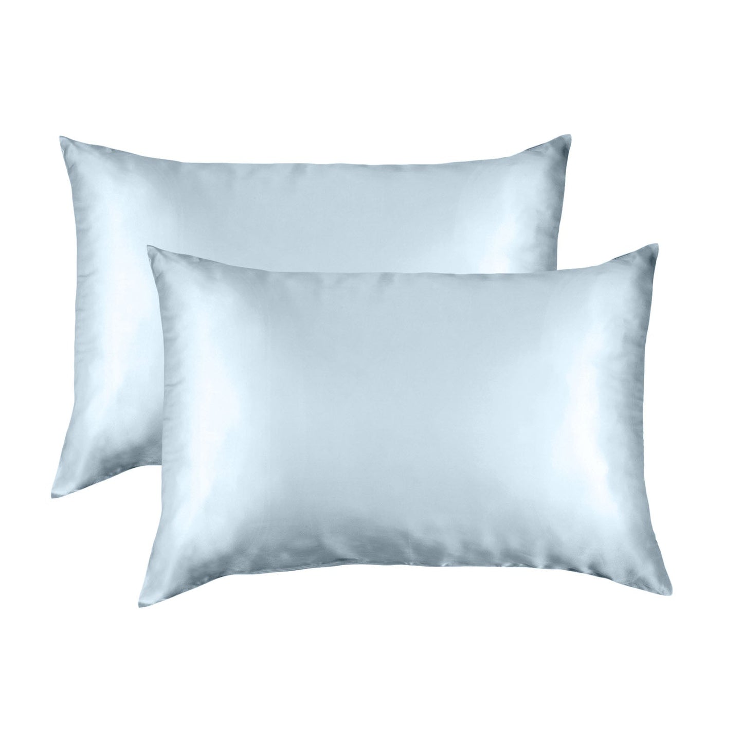 Silk Pillow Case Twin Pack Size: 51X76cm Soft Blue