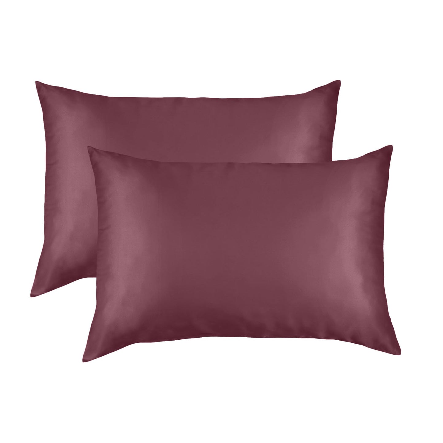 Silk Pillow Case Twin Pack Size: 51X76cm Malaga Wine