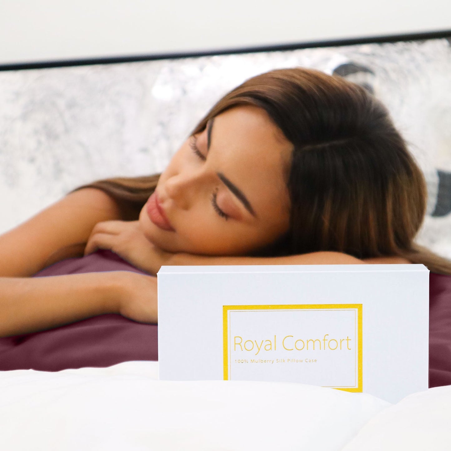 Silk Pillow Case Twin Pack Size: 51X76cm Malaga Wine