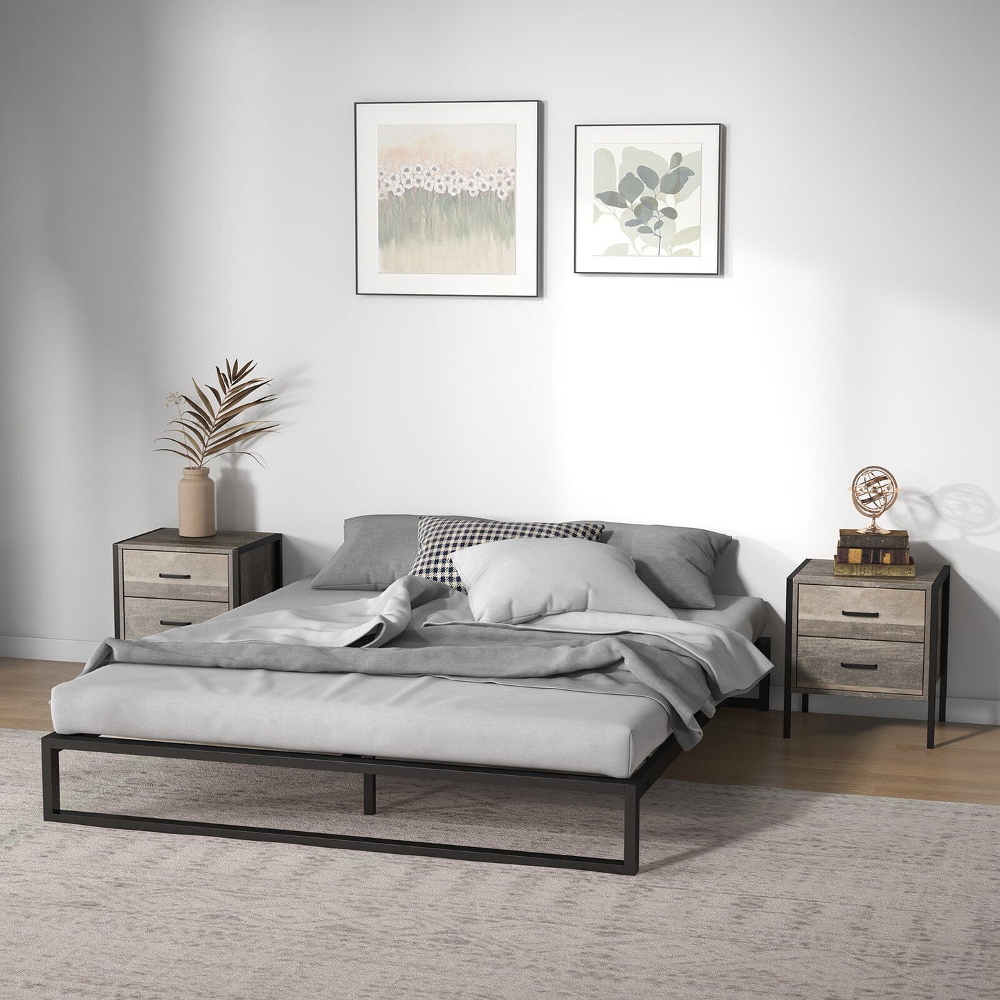 Florence Metal Bed Base Single
