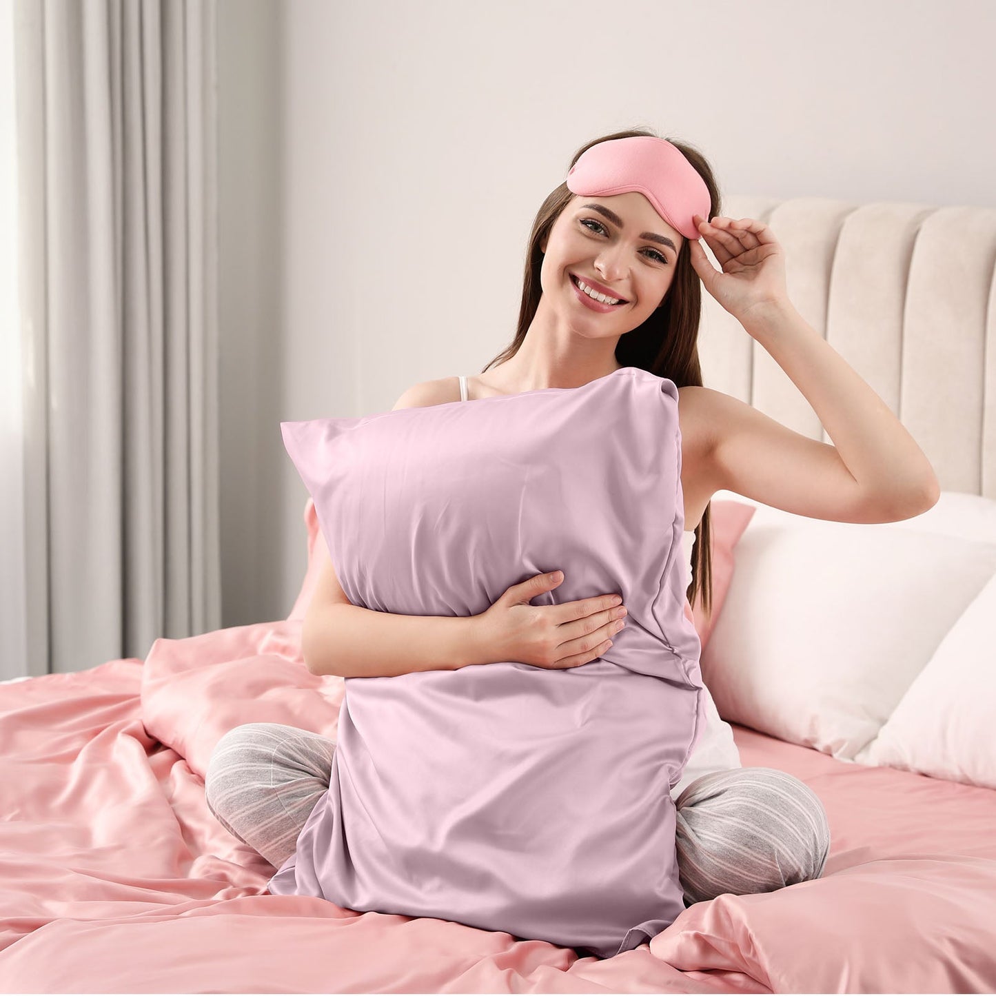 Pure Silk Pillow Case By Royal Comfort (Single Pack) - Lilac