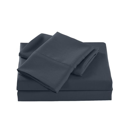 Royal Comfort Bamboo Cooling 2000Tc Sheet Set Single Charcoal
