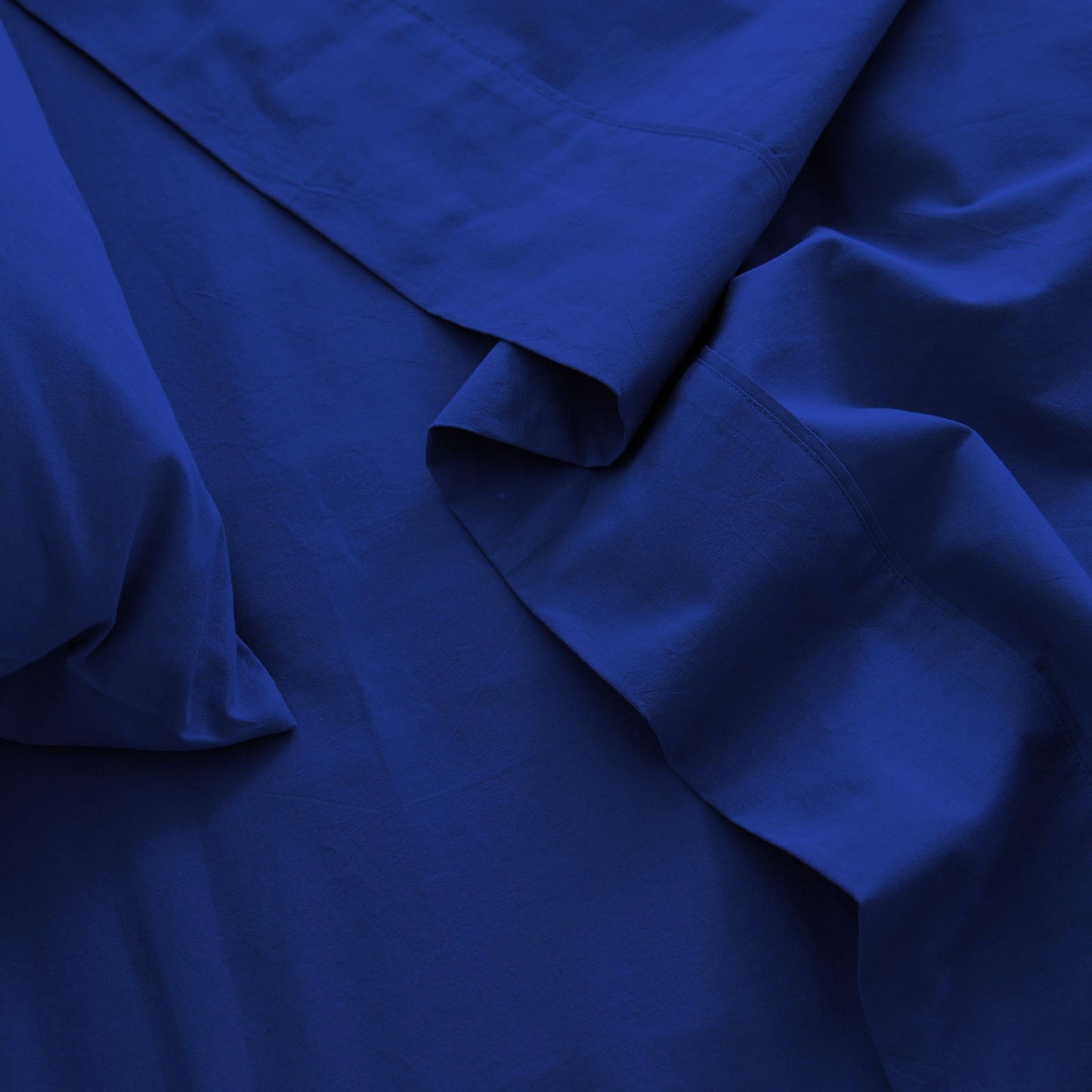 Royal Comfort Vintage Washed 100 % Cotton Sheet Set Single Blue