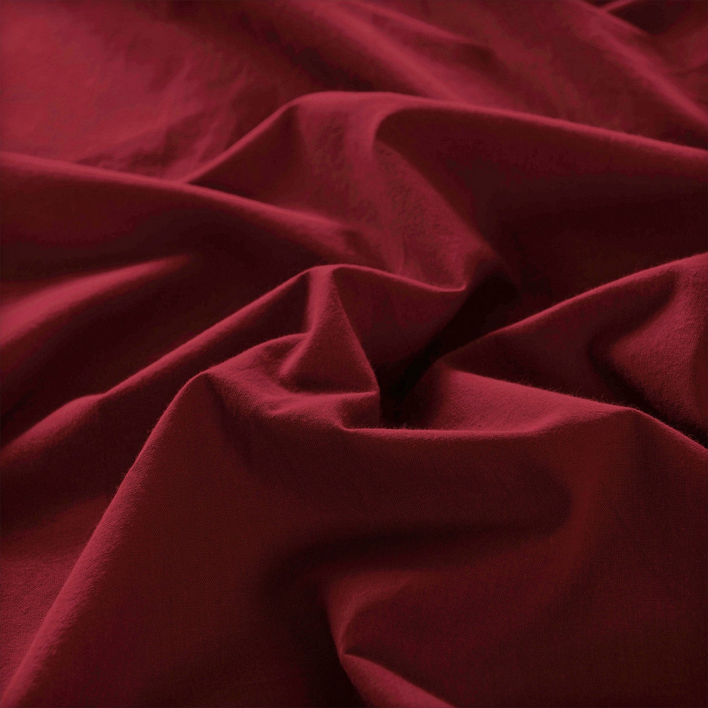 Royal Comfort Vintage Washed 100 % Cotton Sheet Set Single Mulled Wine