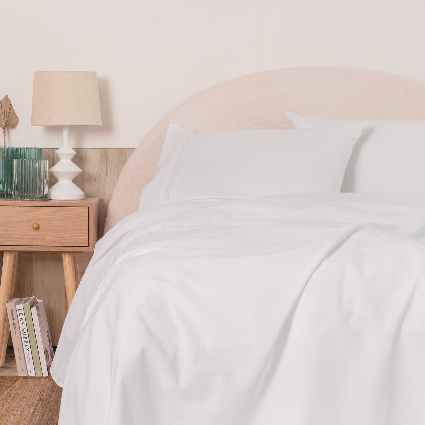 Royal Comfort Vintage Washed 100% Cotton Sheet Set King White
