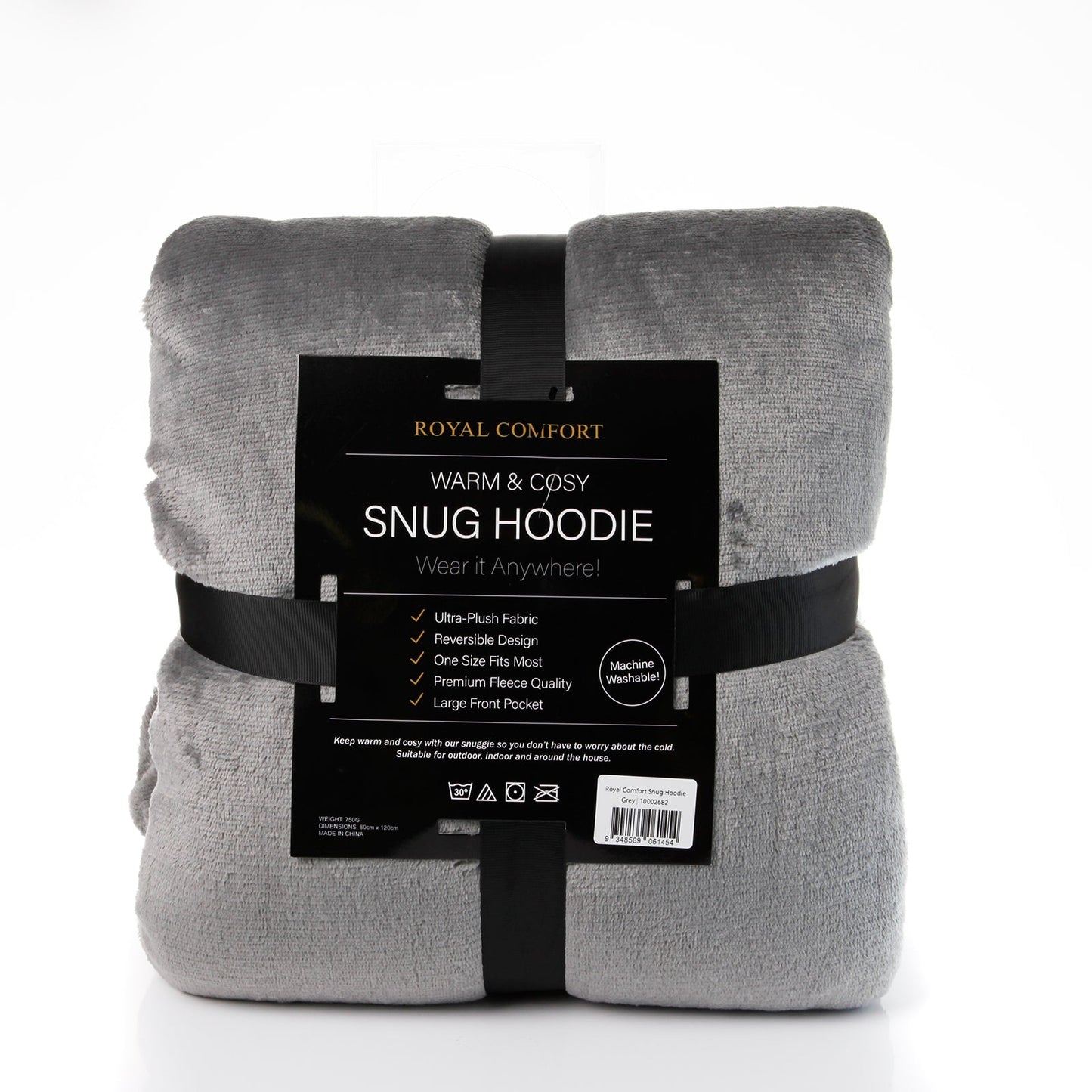 Royal Comfort Snug Hoodie Grey