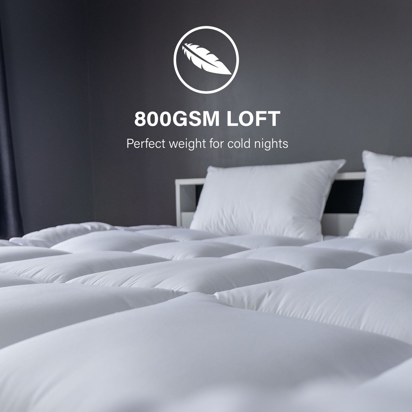 Royal Comfort 800Gsm Silk Quilt - Single