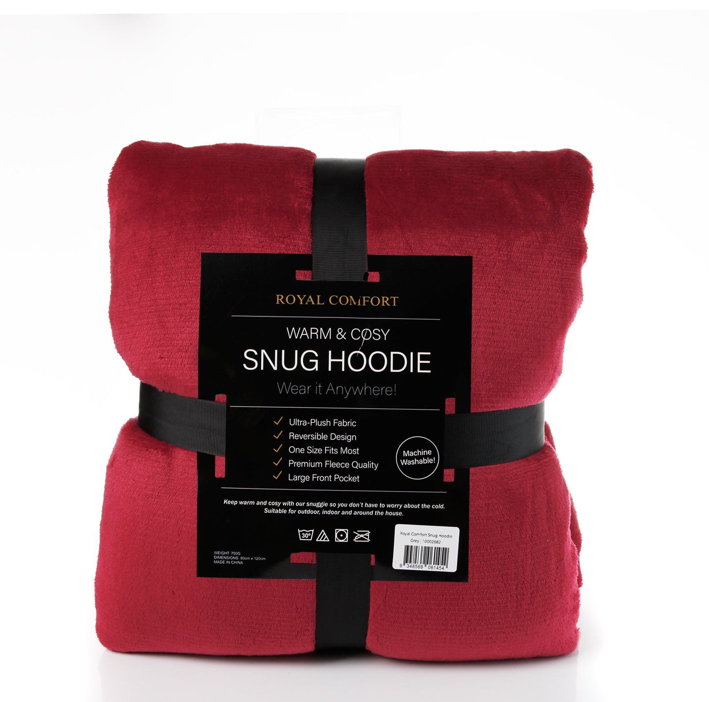 Royal Comfort Snug Hoodie Red