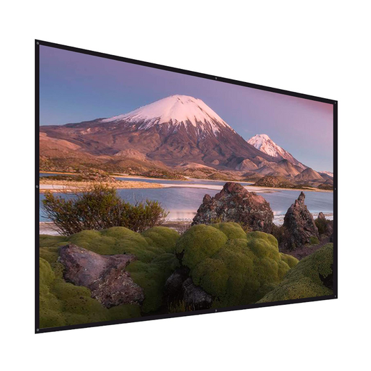 100 Inches Projector Screen Widescreen 16:9 Portable Projection Anti Crease Foldable Indoor Outdoor Movies For Office