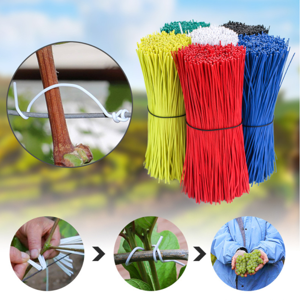100Pcs Reusable Gardening Cable Ties Twist Climbing Vines