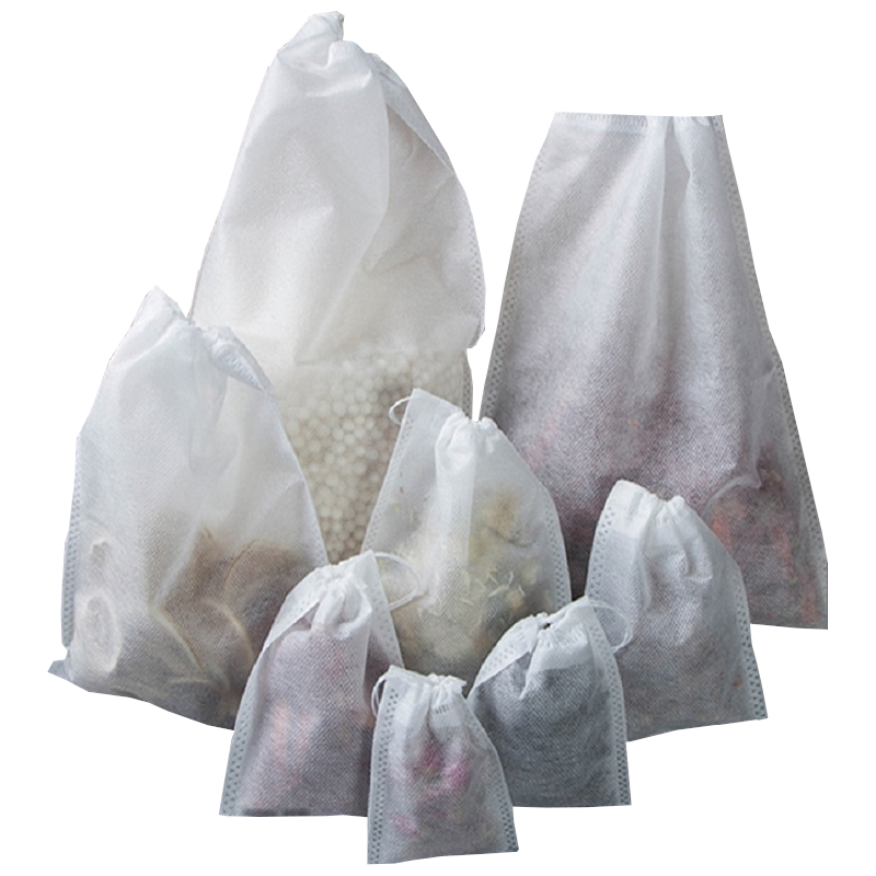100Pcs Tea Bags Non-Woven Fabric Filter For Spice Infuser With String Heal Seal Disposable Teabags Empty