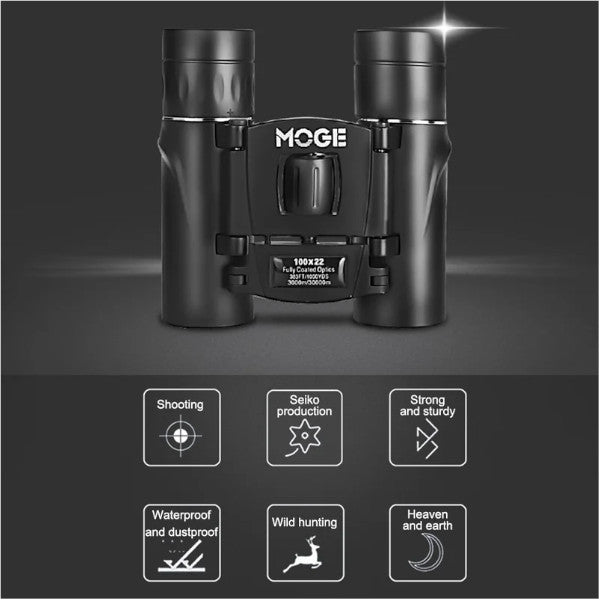 100X22 Powerful Binoculars Telescope Hd Zoom 30000M Mini For Camping Night Vision Outdoor Hunting Optical