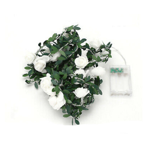 10 / 20 40Leds Rose Flower Fairy String Lights Battery Powered