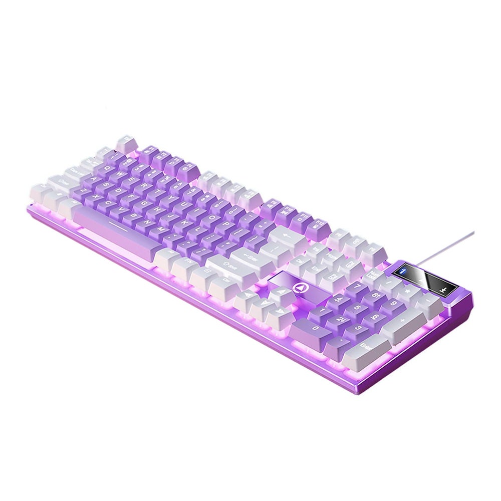 104 Keys Mechanical Gaming Keyboard Wired Backlit Typewriter Style
