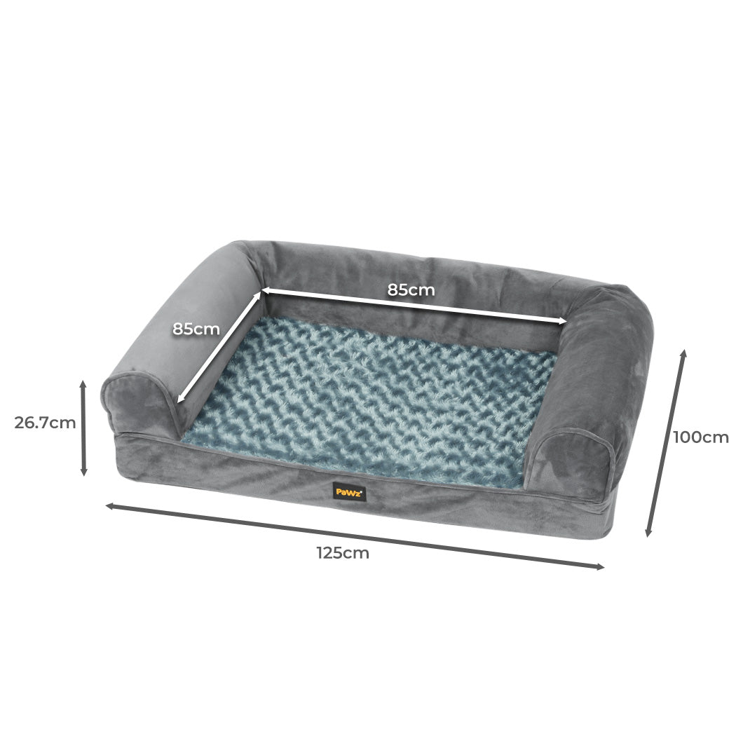 Pawz Pet Bed Sofa Dog Bedding Soft Warm Xxl Cover Grey Large