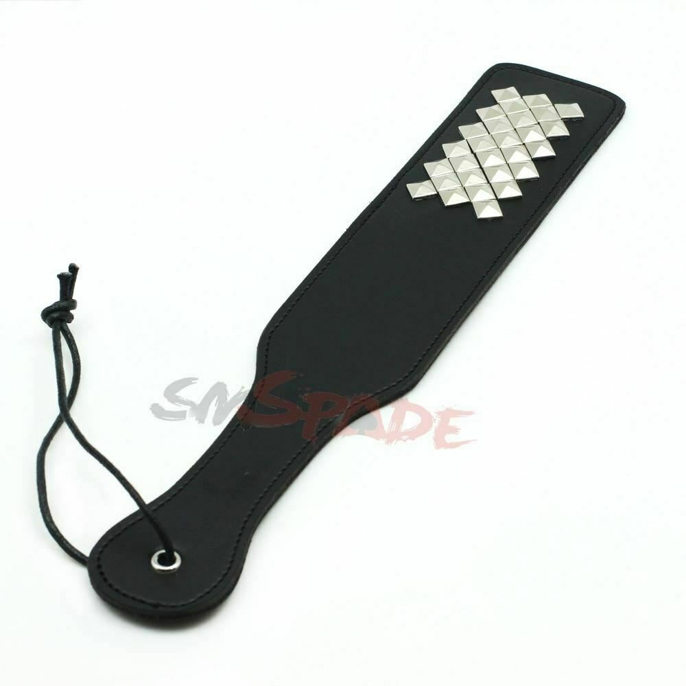 Faux Leather Paddle With Studs Bdsm Impact Play Toys Couples Spanking Fetish
