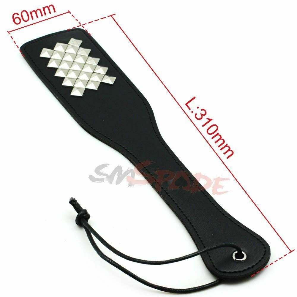 Faux Leather Paddle With Studs Bdsm Impact Play Toys Couples Spanking Fetish
