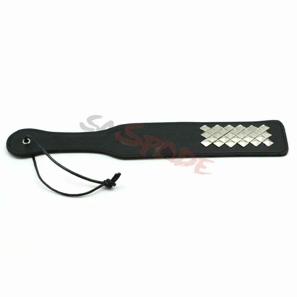 Faux Leather Paddle With Studs Bdsm Impact Play Toys Couples Spanking Fetish