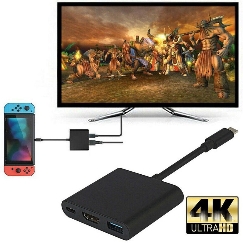 1080P 4K Hdmi Adapter For Usb C Converter Type Hub Switch Typec